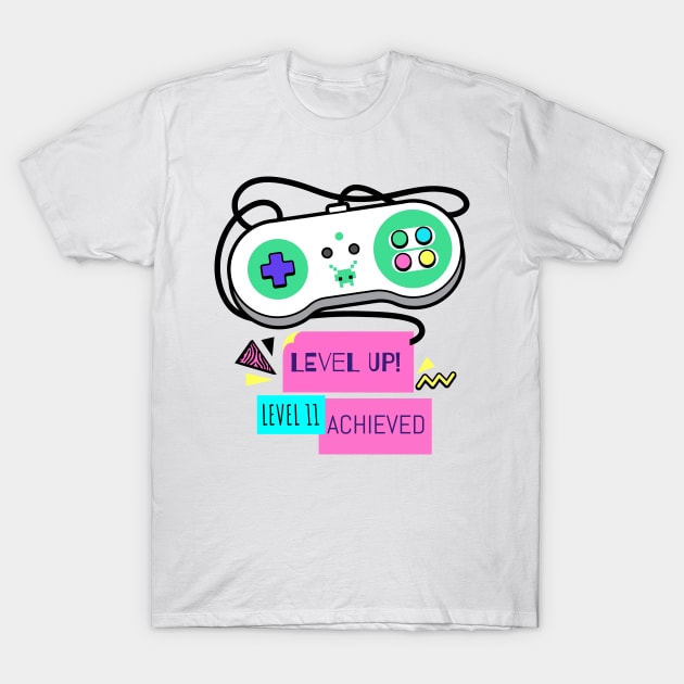 Level 11 Achieved T-Shirt by Isaac' General Store